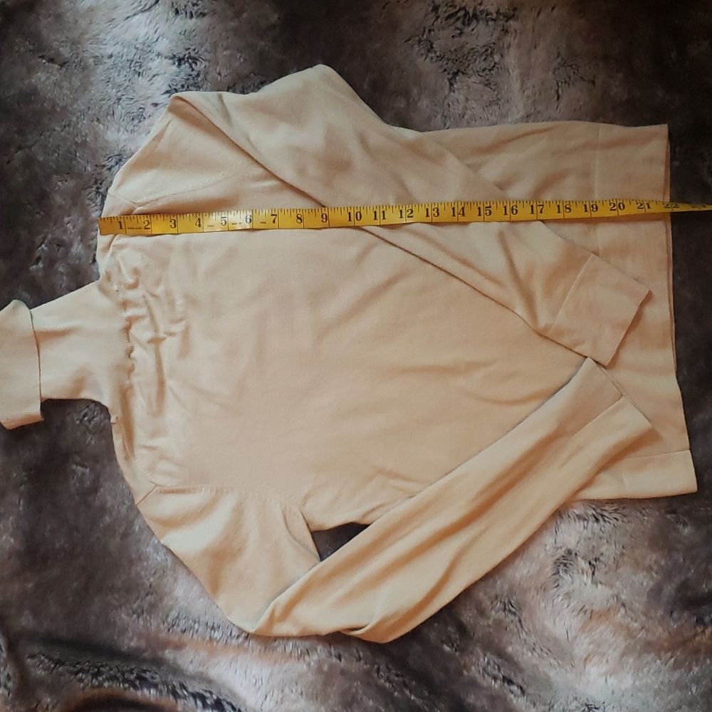 Theory Camel Wool Turtleneck Sz M - image 5